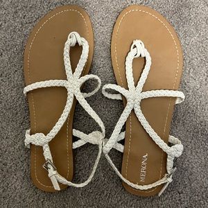 White Merona brand sandals